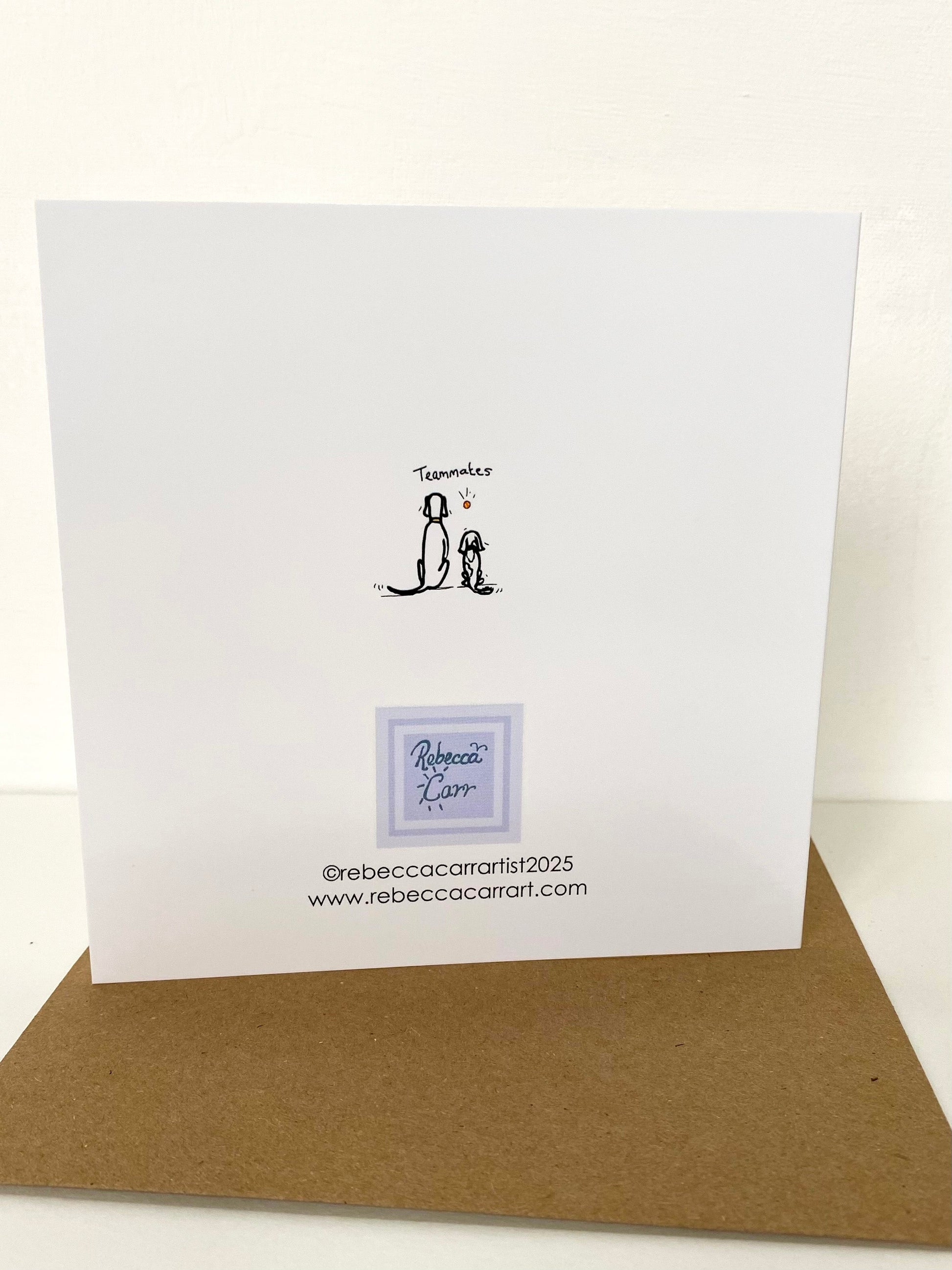 Teammates card - Rebecca Carr Artist