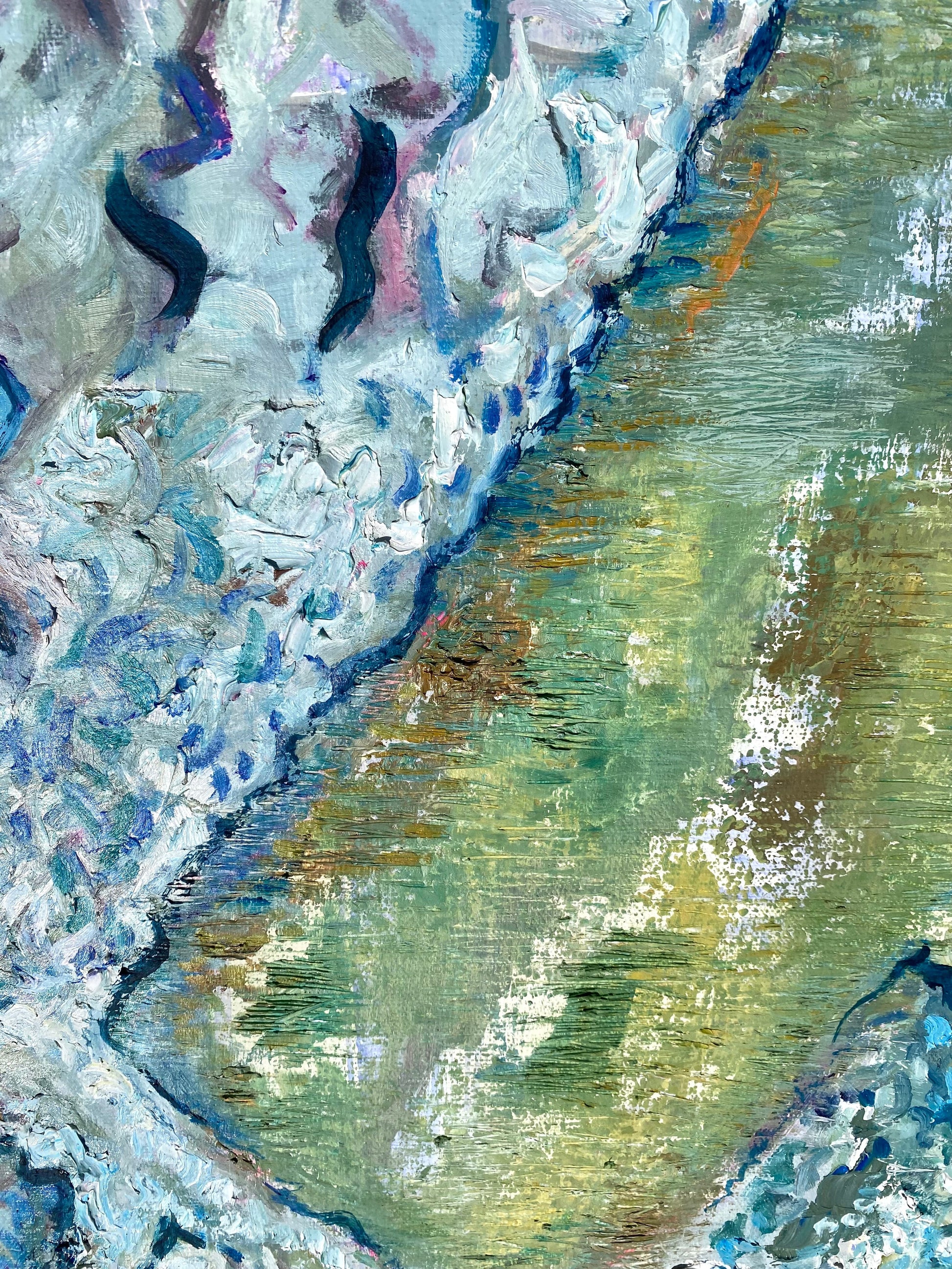 Tranquil corridor limestone landscape at Conistone Dib (framed) - Rebecca Carr ArtistOriginal artworkRebecca Carr ArtistTranquil corridor limestone landscape at Conistone Dib (framed)