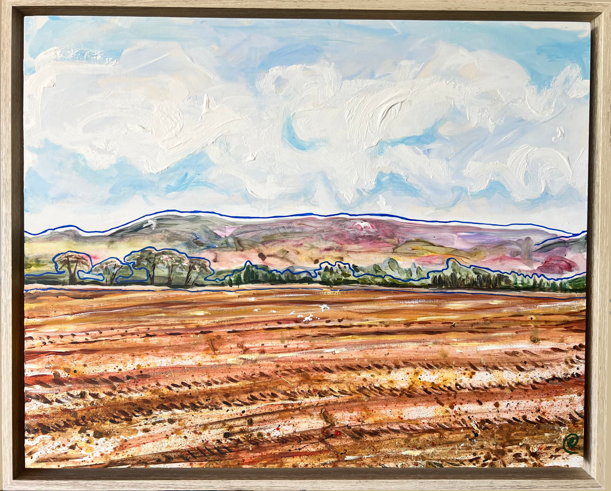 New! Waiting for spring, framed