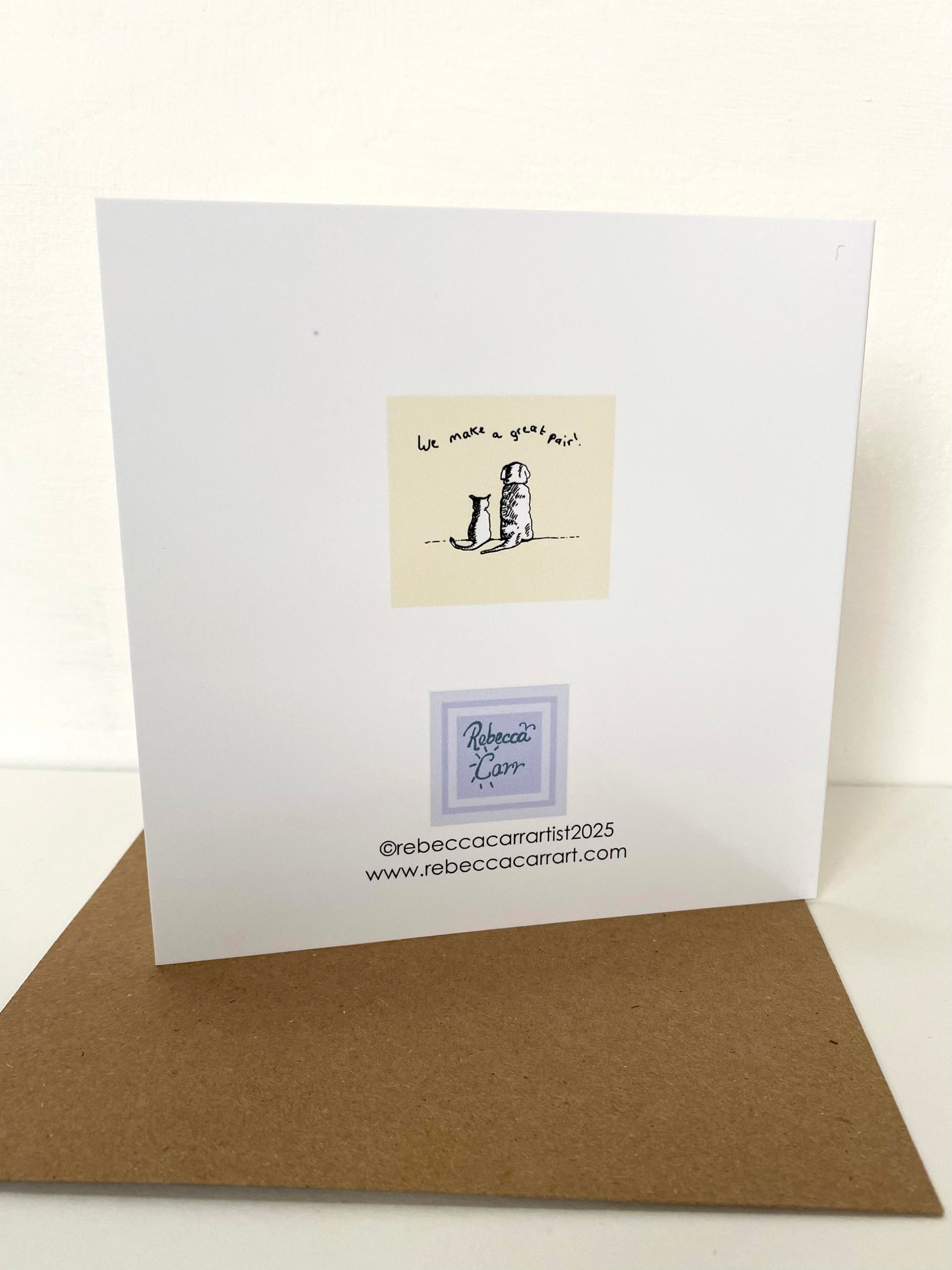 We make a great pair card - Rebecca Carr Artist