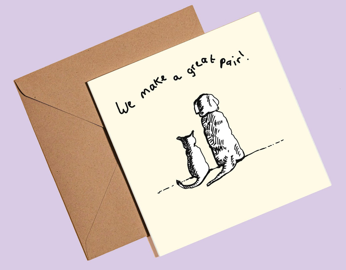 We make a great pair card - Rebecca Carr Artist