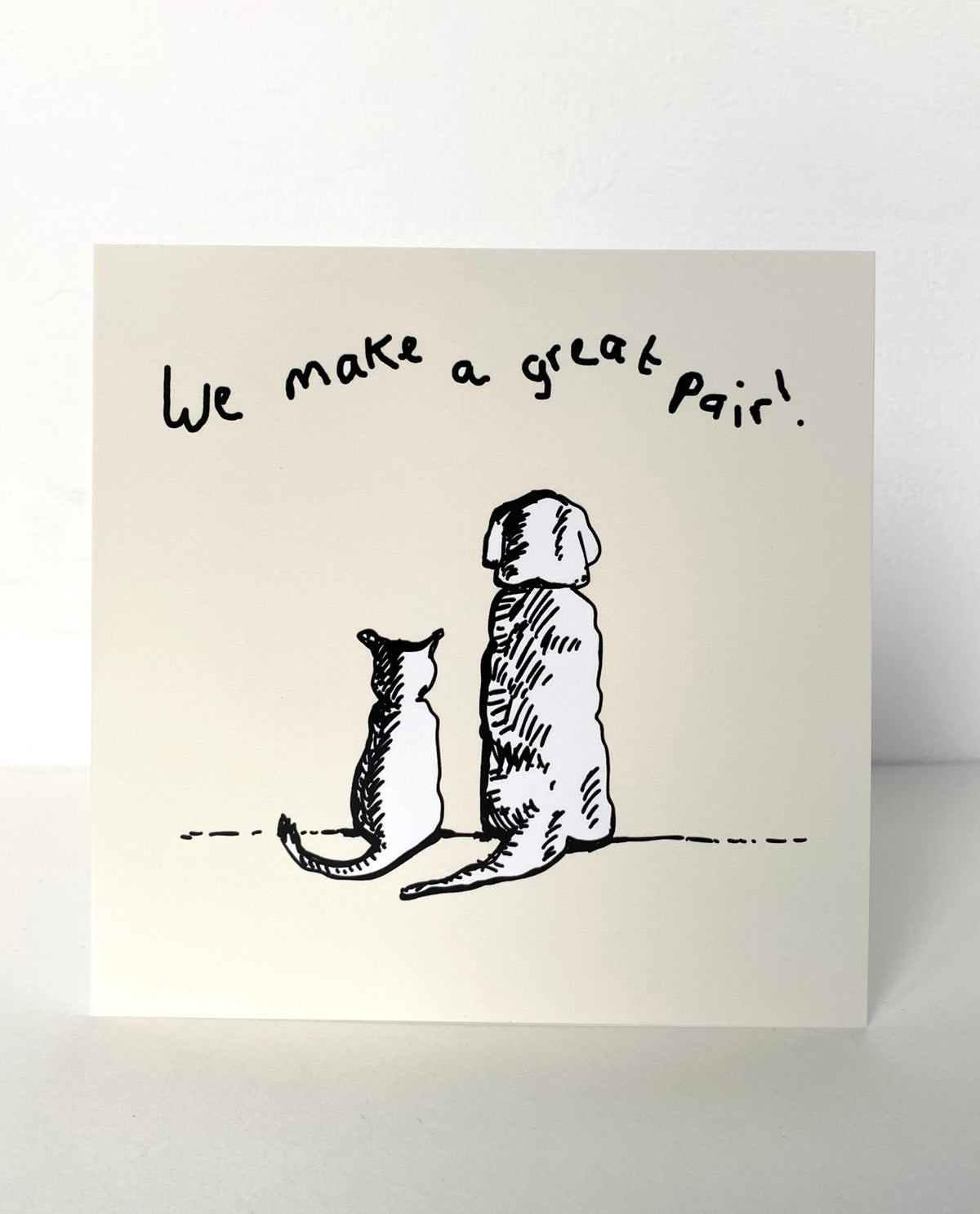We make a great pair card - Rebecca Carr Artist